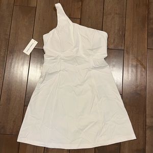 Outdoor Voices White One Shoulder Dress